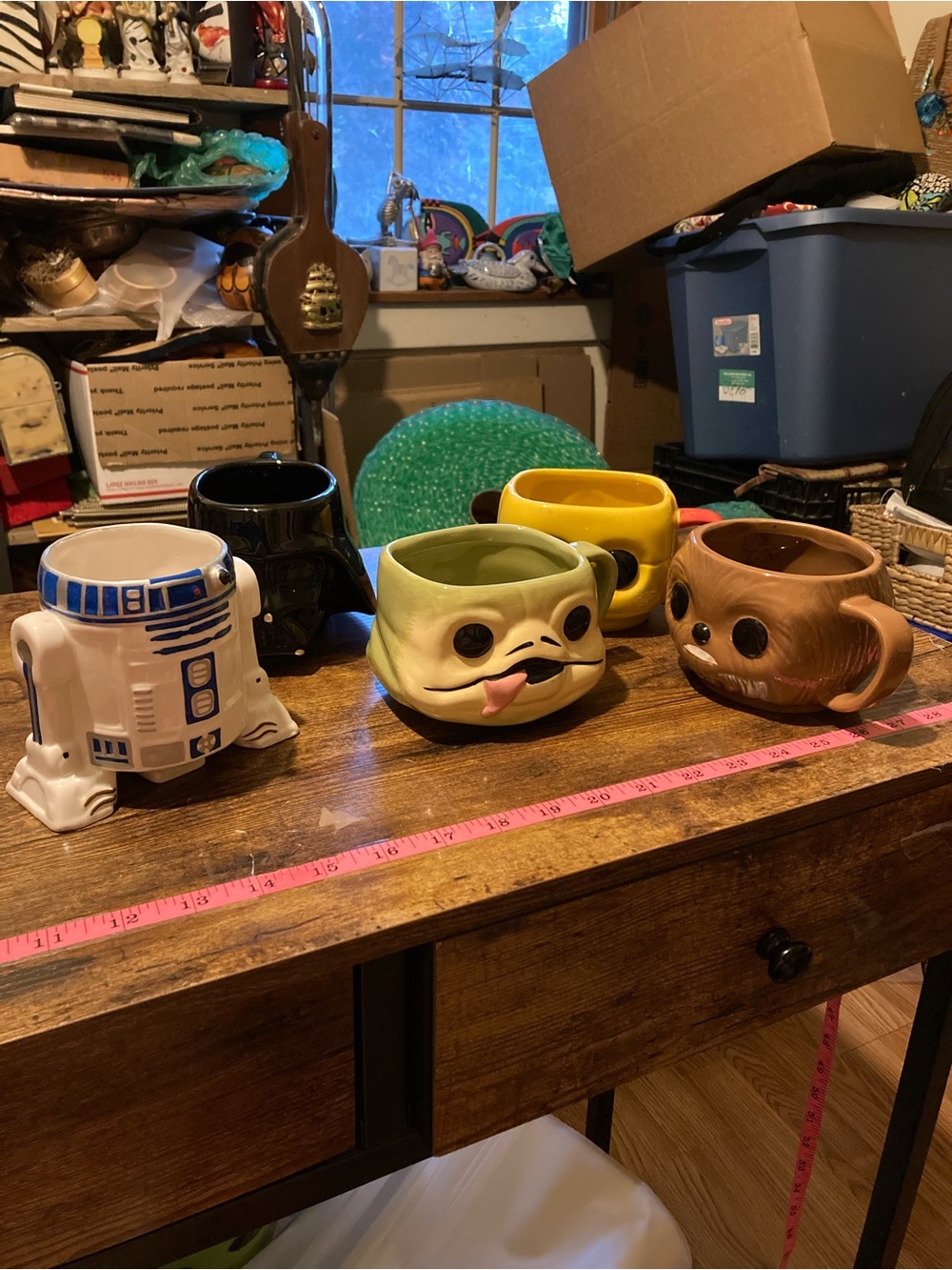Assorted Star Wars Character Ceramic Coffee Mugs - Set of 5